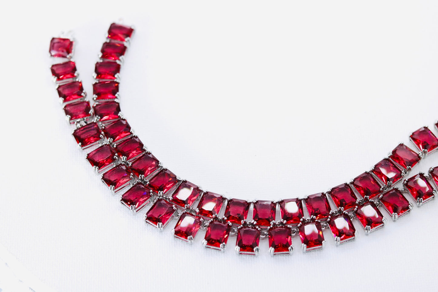 Rose Garnet Crystal Necklace
