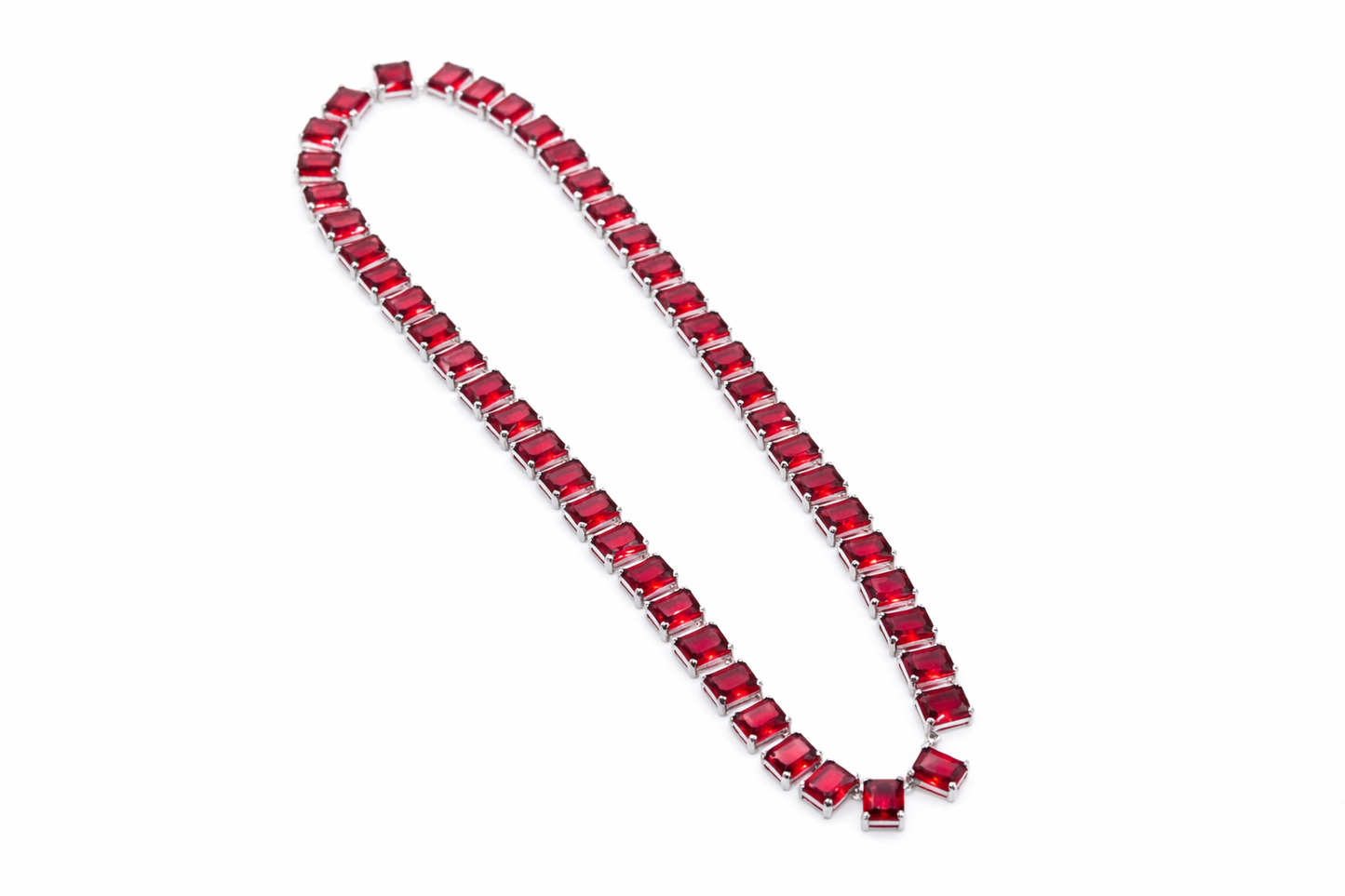 Rose Garnet Crystal Necklace