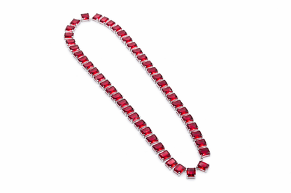 Rose Garnet Crystal Necklace